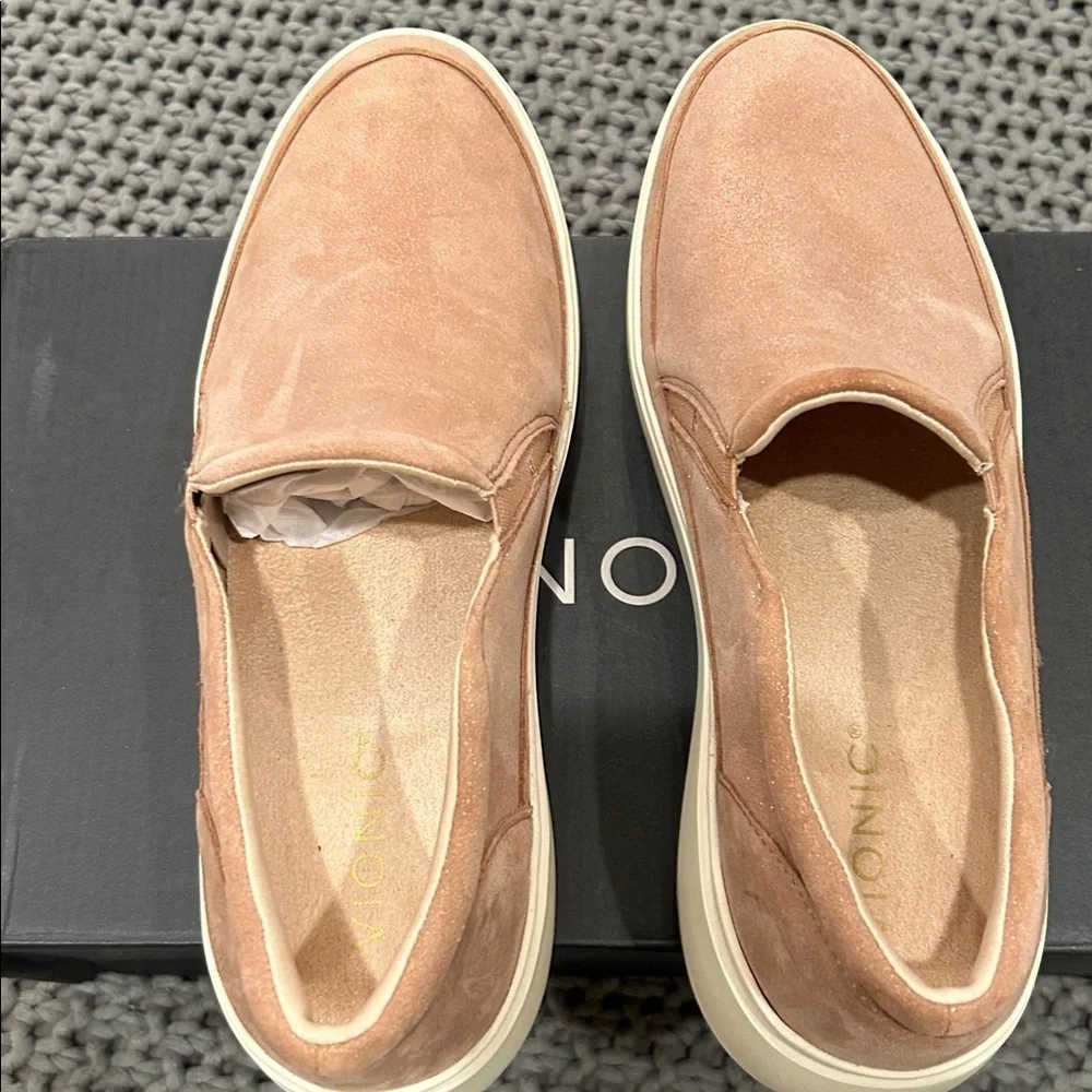 VIONIC KEARNY WOMENS POLLUTED ROSE GOLD 7 Wide
